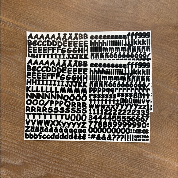 Creative Memories Other - 📍☘️ 2/$10 Creative Memories Black Ebony Sassy Alphabet Sticker Set (2 Sheets)